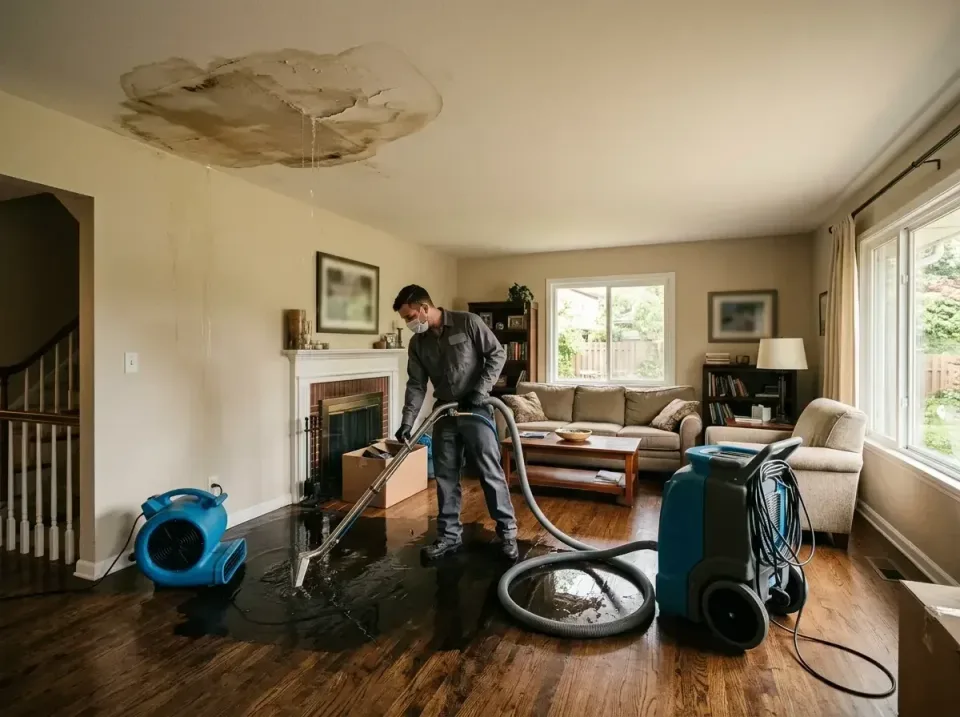 attic-pipe-burst-ceiling-drip-008 — frequently asked questions, Water Damage Restoration & Carpet Care in Lacey, WA